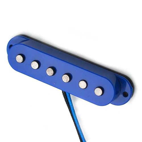 Blaue Gitarre Single Coil Fiber Bobbin Pickup E-Gitarre Pickup Teile Ersatz Single-Coil-Tonabnehmer (Color : Bridge)