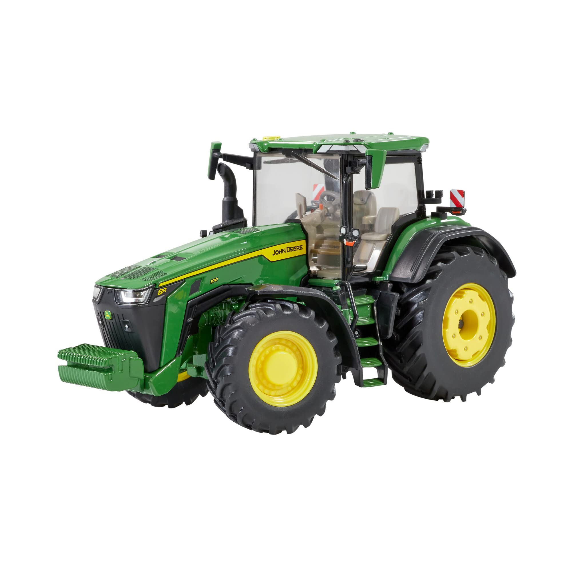 John Deere 8R 370 Traktor Replikat, John Deere Traktor Nachbau kompatibel mit Bauernhoftieren und -Spielzeug im Maßstab 1:32, geeignet für Sammler & Kinder ab 3 Jahren