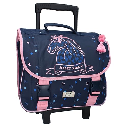 Schulranzen Mädchen Kinder Trolley Schultrolley Trolly Schultasche Einhorn Pferd Innenmaße: 35 x 30 x 13 cm