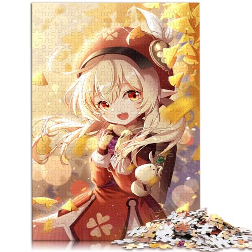 Puzzle Genshin Impact Klee, 1000-teiliges Holzpuzzle, jedes Teil ist einzigartig – anspruchsvolles, unterhaltsames Familienspiel, 1000 Teile (50 x 75 cm)