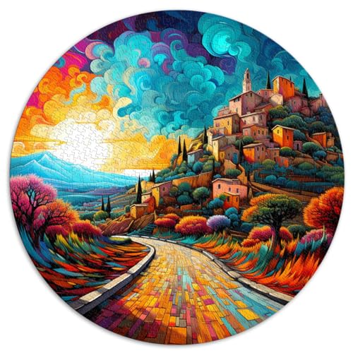 Puzzlespiel Provence, farbenfrohes Puzzle, 1000 Teile, 67,5 x 67,5 cm, einfache Puzzles, Spaß für zu Hause, Aktivitäten, Geburtstagsgeschenk, Reisegeschenke,