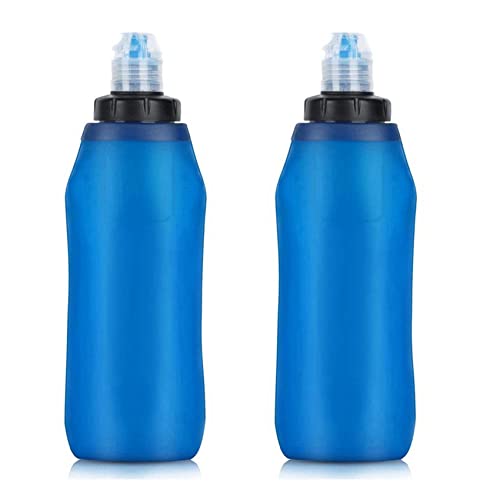 SICOSALT 2X 500 Ml Wasser Filter Flasche Wasser Filter Stroh Weiche Faltbare Draussen Gefilterte Wasser Tasche für Sport Camping Wandern Radfahren