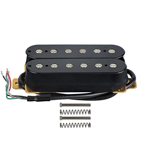 ZENGXUE Dual Spule Humbucker Gitarre Pickup Keramikmagnet 4-Draht-E-Gitarre-Hals- Oder Bridge-Pickup Humbucker Tonabnehmer Set (Color : Black Bridge)