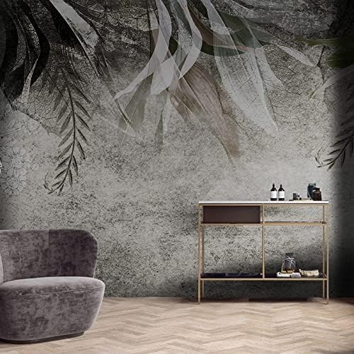 Vintage Abstrakte Kunst Blatt 3D Tapeten Wanddekoration Fototapete Sofas Wohnzimmer Wandbild Schlafzimmer-250cm×170cm