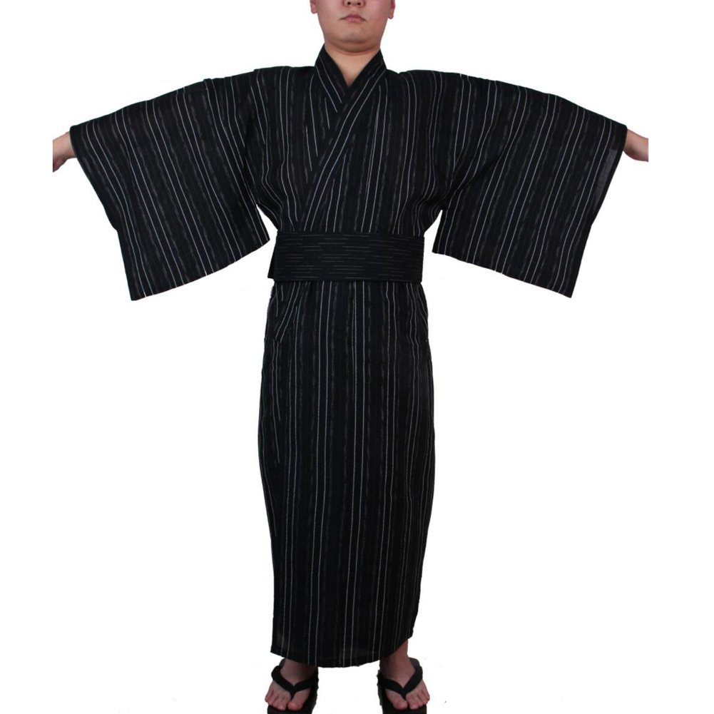 Männer japanische Yukata japanischen Kimono Home Robe Pyjamas Morgenmantel # 03