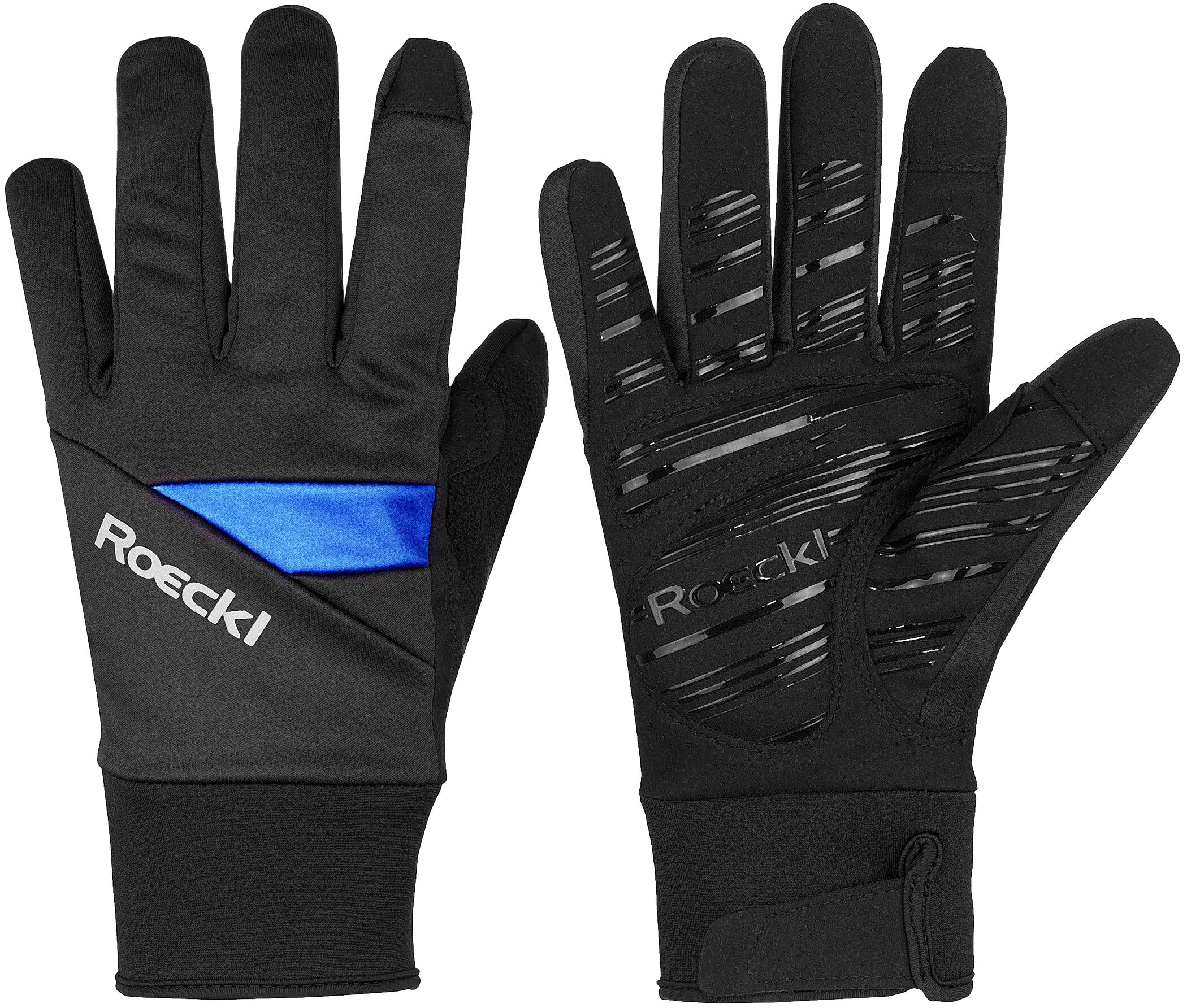 Roeckl Reichenthal Jr. Kinder Winter Fahrrad Handschuhe lang schwarz/blau 2023: Größe: 6