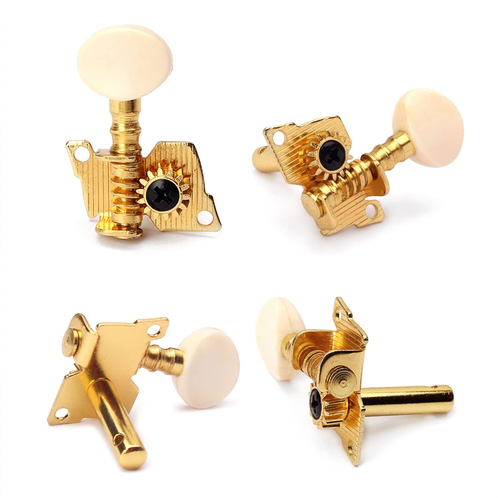 2L2R Gold Ukulele Gitarre Tuning Pegs Mechaniken Für Ukulele Gitarre DIY Ersatzteile Stimmgeräte Ersatzteile für gitarren