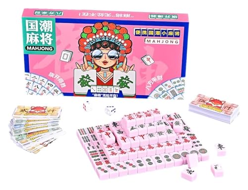 BFVAKBKYT Chinesisch Majong Set, for Familienreisespiel, Brettspiel