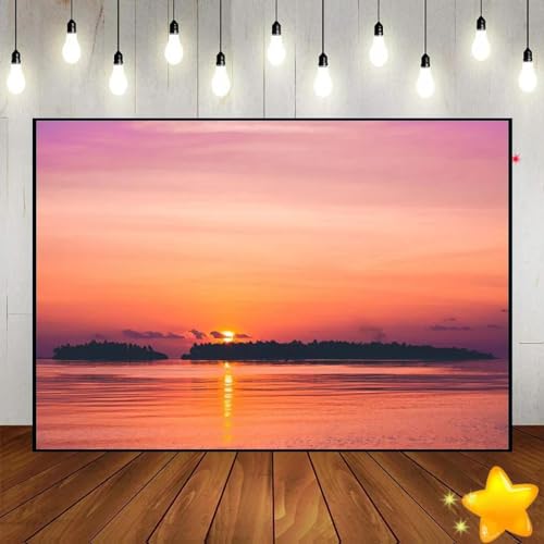 Sonnenaufgang Sonnenuntergang Täler Flüsse Schöne Landschaft Brillanz Hintergrundfotografie Dekoration Party Foto Dekoration Banner Studio 240X180cm