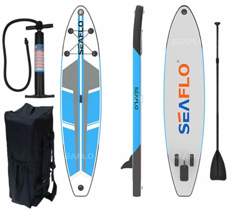 Seaflo SUP Board, Stand Up Paddle, Surf-Board, aufblasbar, inkl.Paddel, 335cm, 11N