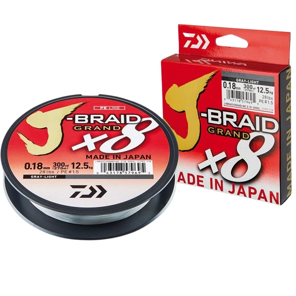 Daiwa - Fishing Braid J Braid Grand 10/100 270 M - Gray - 12793110