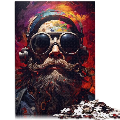 Puzzle-Geschenk „Der Chef trägt eine Sonnenbrille“ Puzzle für Erwachsene, 1000-teiliges Holzpuzzle, Lernpuzzle, anspruchsvolle Puzzles für (50 x 75 cm)