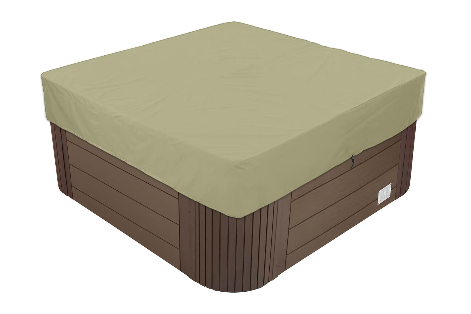 BaCover Outdoor Whirlpool Abdeckung, 210D Oxford-Gewebe Wasserdicht UV-Schutz Spa Hot Tub Pool Abdeckun Quadratische Pool Schutzabdeckung,Beige,231x231x30cm