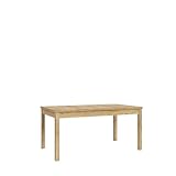 Forte Möbel SOLLETICO Esstisch ausziehbar, Holzwerkstoff, Bartex Eiche, B x H x T: 160,4 x 76,6 x 90 cm