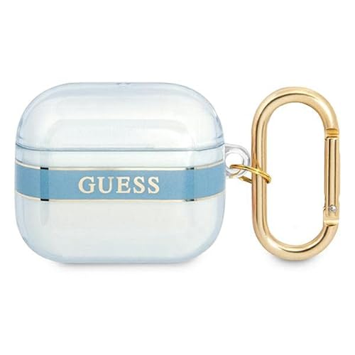 GUESS Cover Strap Blue, für Apple AirPods 3, GUA3HHTSB (GUA3HHTSB)