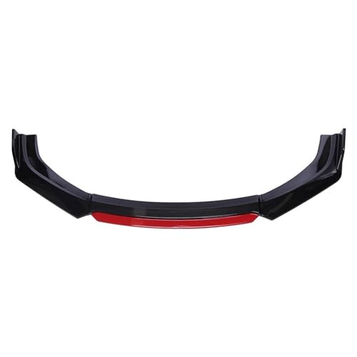 Frontspoiler Lippe Für Ford Für Focus 2012-2014 Auto Vorderen Stoßfänger Lip Auto Kinn Spoiler Splitter Diffusor Körper Kits Trim Air Dam Protector Frontstoßstange Spoiler(Carbon Fiber and Red)