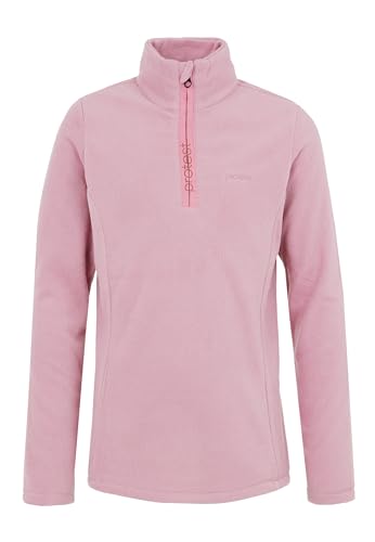 Protest Mädchen Oberteil Mit 1/4 Reißverschluss MUTEY JR Mit Kinnschutz Cameo Pink 140