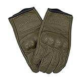 Rokker Tucson perforierte Motorradhandschuhe Herren (olive), XL