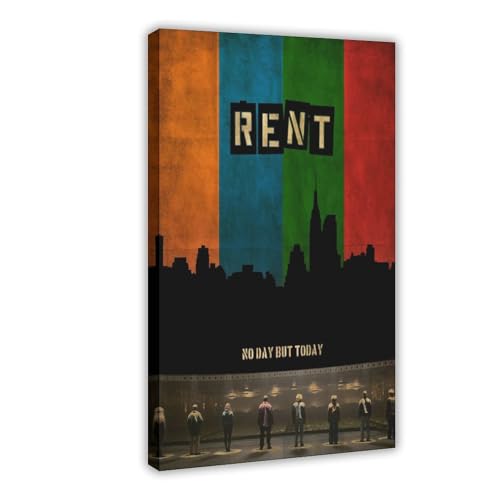 biegzc Filmposter "Rent Opern", Leinwand, Poster, Schlafzimmer, Dekoration, Landschaft, Büro, Raumdekoration, Geschenk, 50 x 75 cm