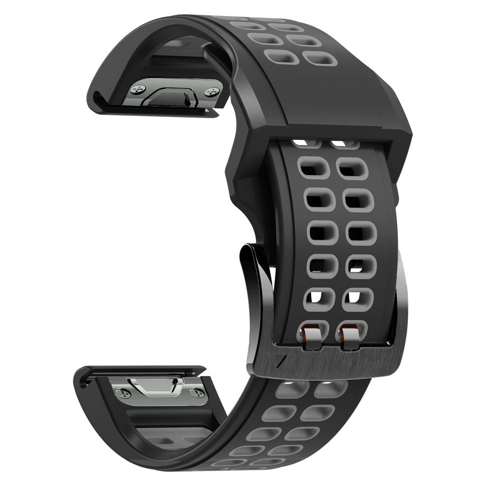 NEYENS 22 mm Silikon-Uhrenarmband für Garmin Fenix 7 6 5 Armband Forerunner 935 945 Uhrenarmband Fenix6 Pro Fenix5 Plus Gürtel, 22mm For Fenix 6 6Pro, Achat