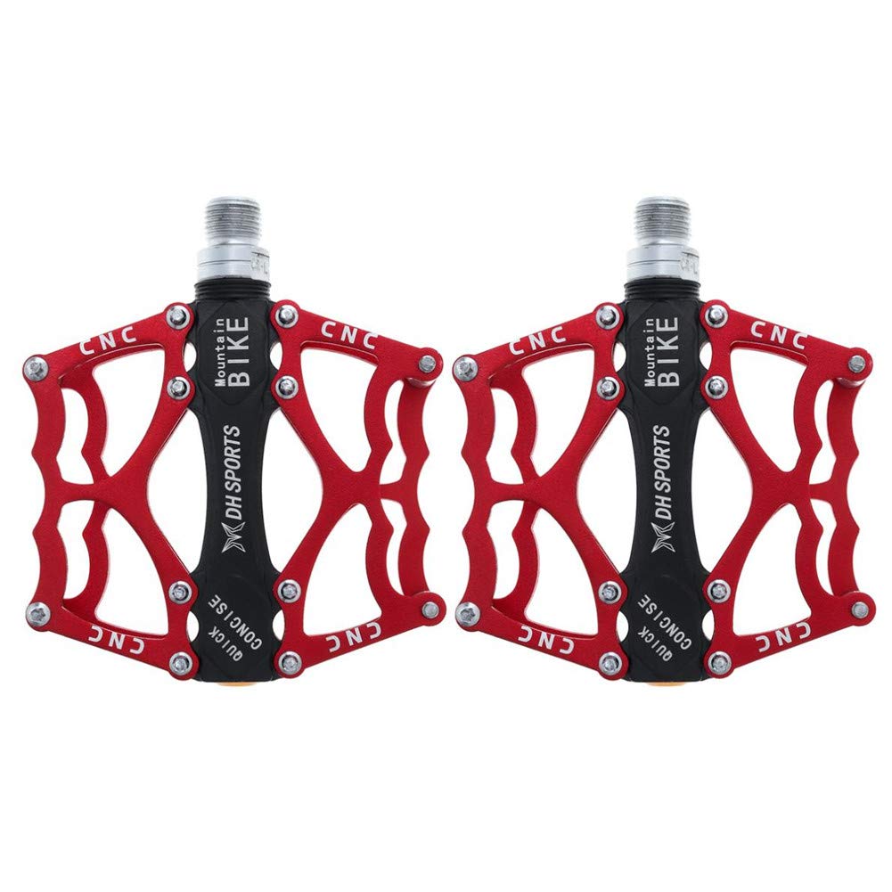 MTB Pedal Pedale BMX Pedale Mountainbike-Zubehör Fahrradpedal Fahrradzubehör Fahrradpedale Flache Pedale Fahrradzubehör Fahrradzubehör Fahrradzubehör red,Free Size