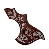 Akustikgitarre Pickguard Kratzer Platte, 1 Stück Akustikgitarren-Schlagbrett, selbstklebende, kratzfeste Platte mit exquisitem Muster