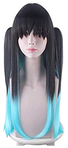 LINLINCD-Anime Coser Wig Anime Demon Slayer: KIMETSU No Yaiba Cosplay Lange Frauen Tokitou Muichirou Rolle Anime Spielen Perücken Cosplay Nezuko Tanjirou