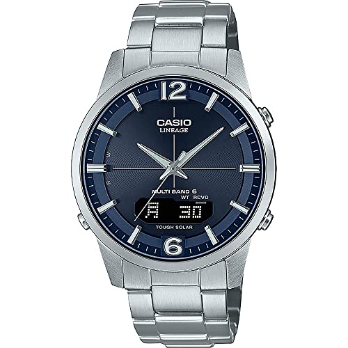 Casio Wave Ceptor Herrenuhr Funk-Solar Stahl/Blau LCW-M170D-2AER