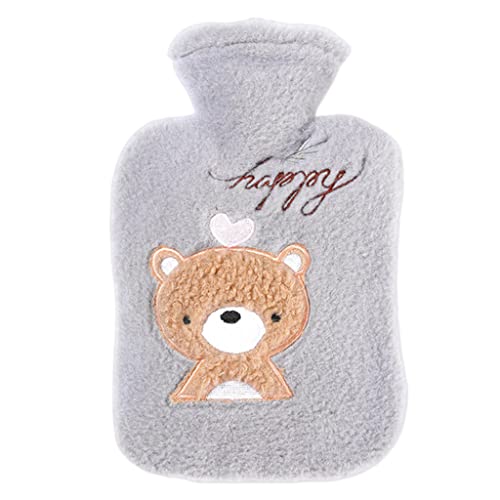 SHUIZONG Wärmflasche 1000 Ml Plüsch Kunstpelz Hand Wärmerer Winter Thermos-1000Ml Bear