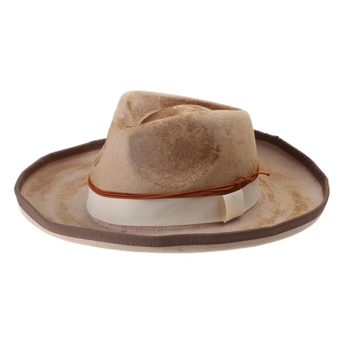 MEELYHOME Vintage Fedora Hut für Maskerade Gentleman Hut JazzHat mit Rollkrempe Erwachsene Karneval Party Kostüm Zubehör Cosplay Kostüm Hut