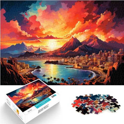 Puzzle Farbe Kanarische Inseln 1000 Teile Puzzle für Erwachsene Puzzle Holzpuzzle Spielzeug Puzzles Lernspiele Stressabbau Puzzles 1000 Stück (50x75cm)