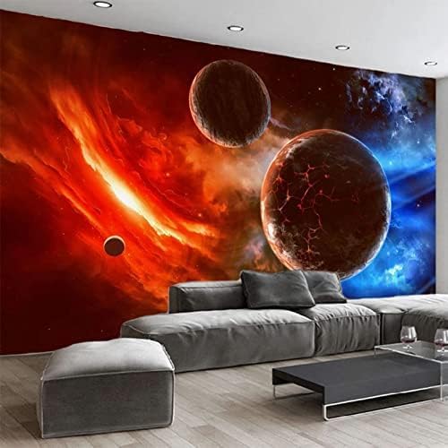 XLMING Kosmischer Sternplanet 3D Tapete Home Dekoration Wohnzimmer Sofa Schlafzimmer Tv Hintergrund Wand-300cm×210cm