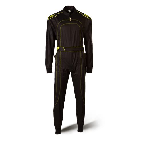 Speed Kartoverall Daytona Schwarz/neongelb - Aktuelles Modell - Karting Suit (150)