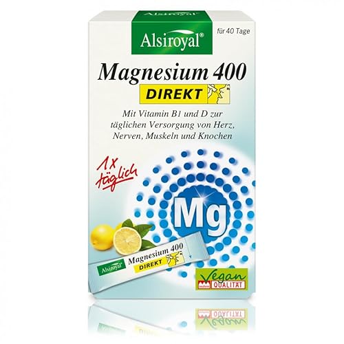 Alsiroyal Magnesium 400 Direkt 40 Stück Zitrone