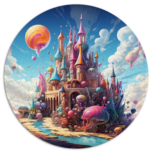 Puzzles für Candy Castle, 1000 Puzzles für Erwachsene, 26,5 x 26,5 Zoll, Familienspaß-Puzzle von Toys Puzzles, Lernspiele, Stressabbau-Puzzles