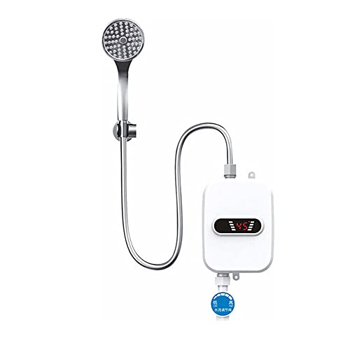 3500W Elektrischer Durchlauferhitzer, 220V Dusche Warmwasserbereiter Mit Duschkopf, Küchenarmatur Wasserhahn Heizung, für Küchen, Bädern und Duschen