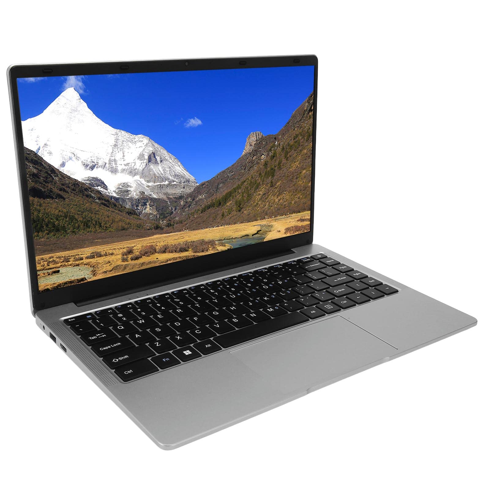 Garsent 14,1-Zoll-Business-Laptop, FHD IPS 1920 X 1080 8 GB DDR4-Laptop für Windows 10, Windows 11, 30-W-Frontkamera, Bluetooth 4.0, 4100-mAh-Akku, Celeron J4105-Prozessor (1T