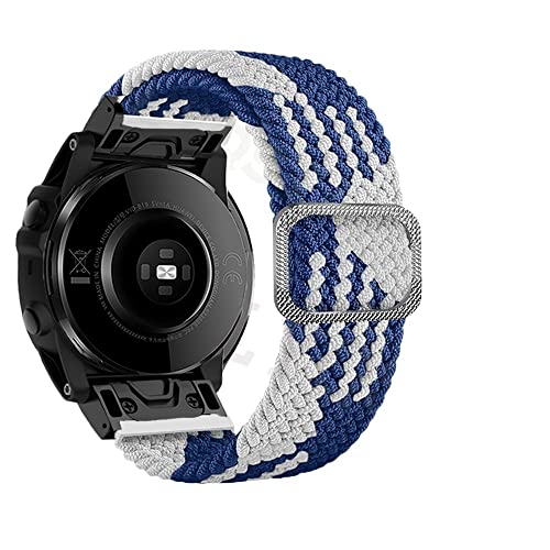 BANDKIT QuickFit 26 22 mm Smart-Armbänder für Garmin Fenix 6 6X Pro 5 5X Plus 3HR 7X 7 Easyfit Loop Nylon Uhrenarmband Smartwatch Handgelenkbänder, 26mm Fenix 5X 5XPlus, Achat