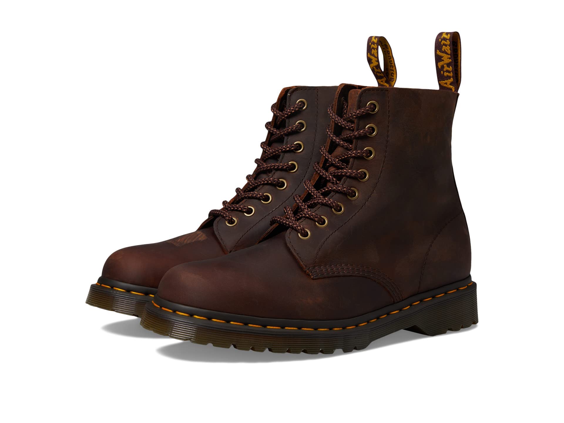 DR. MARTENS Herren 1460 Pascal Amphibians, Chestnut Brown Waxed Full Grain, 41 EU