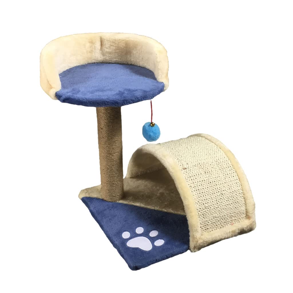 Katzenbaum Katzenhaus Katzenkratzbaum Katzenklettergerüst mit Sisalseil Katzenbett und Kratzbaum Interaktiver baumelnder Ball Katzenturm Kätzchen-Möbel