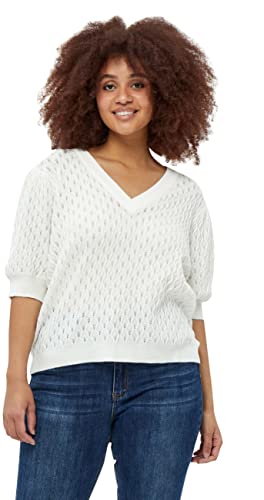 Peppercorn ,Women's ,Rosalia Puff Sleeve Tee Curved, 235 Cloud dancer ,20