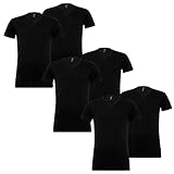 6 er Pack Levis V-Neck T-Shirt Men Herren Unterhemd V-Ausschnitt, Farbe:884 - Jet Black, Bekleidungsgröße:XL