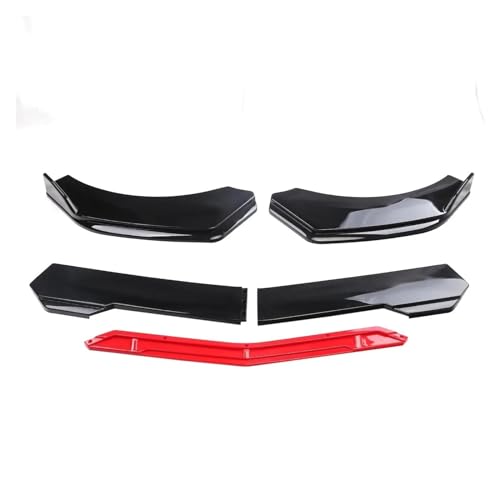 Frontspoiler Lippe Für Toyota Für CHR Für C-HR 2018-2022 Auto Front Stoßstange Kinn Lip Spoiler Body Kits Splitter Rock Diffusor Schutz Abdeckungen Frontstoßstange Spoiler(Black Red)