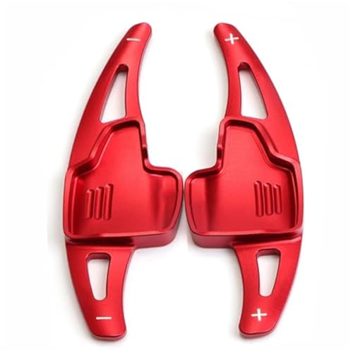 DOFABI for Ford, for Focus, 4 ST ST-Line, for Wagon, for Ecosport, Bronco Sport Escape, for Fiesta, Auto-Lenkrad-Paddle-Shifter-Verlängerung Schaltwippen-Erweiterungen(Red)