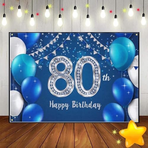 Alles Gute zum 80. Geburtstag Kuste Hintergrund Junge Fotografie Kulissen Party Foto Mann Dekoration Spiel Der Atem der Jugend 350x230cm