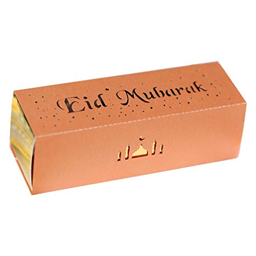 Qsvbeeqj 100 Stück Eid Candy Box Pralinenschachteln