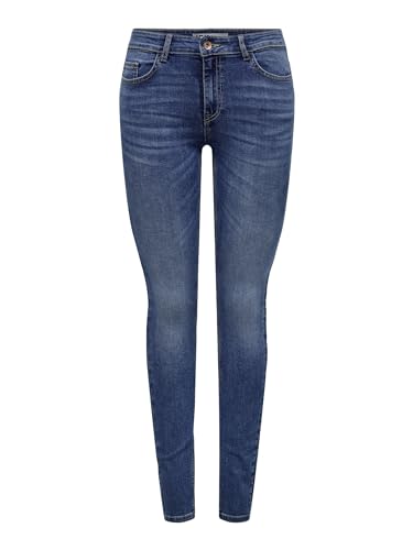 JDY Damen JDYblume Mid Waist Skinny Mb Dnm Noos Jeans, Medium Blue Denim, XS / 32L EU