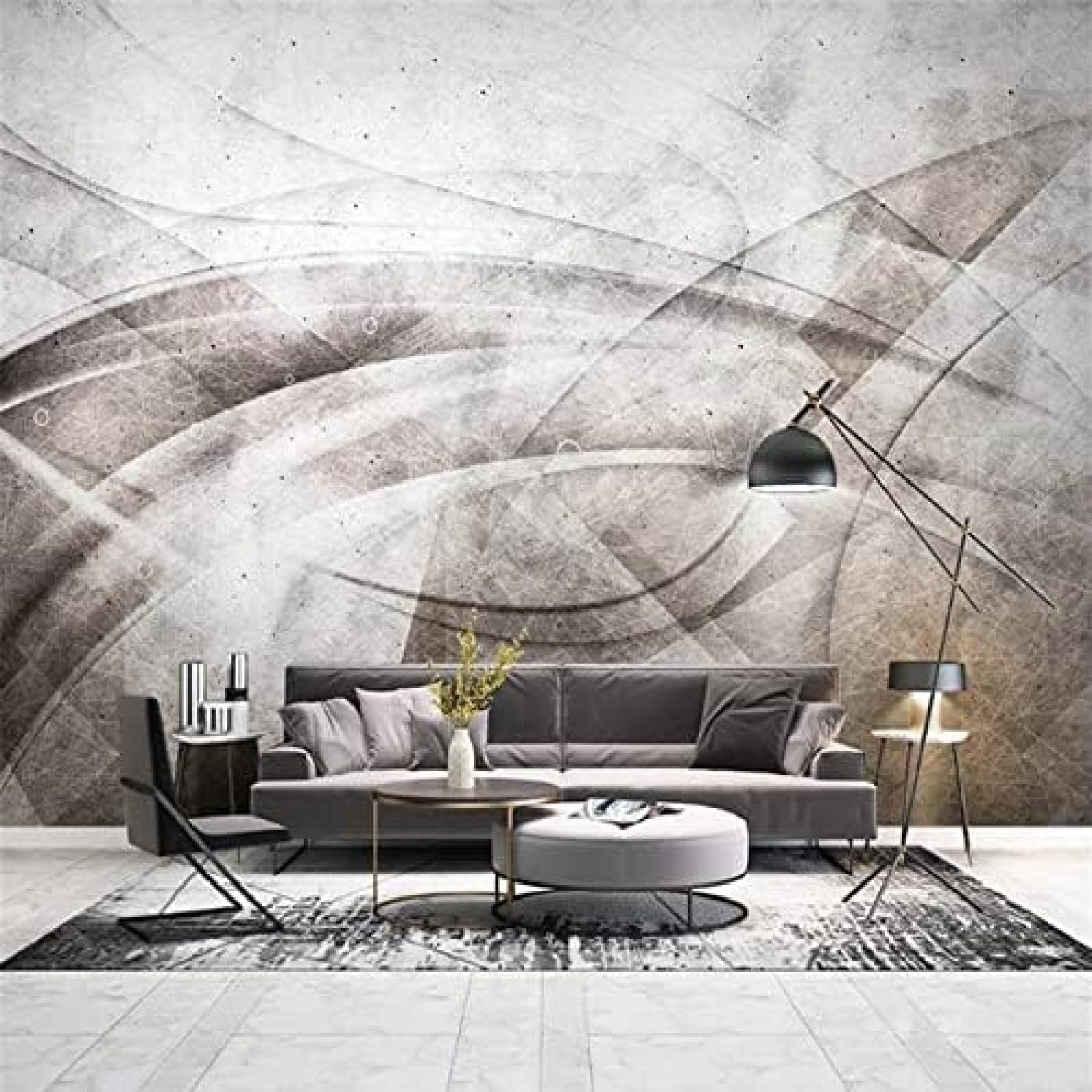 XLMING Abstrakte Linie Wand 3D Tapete Wohnzimmer Sofa Schlafzimmer Esszimmer Home Dekoration Wand-250cm×170cm