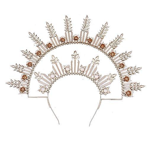 Braut-Stirnband für Damen, Diadem, Haarreif, elegantes Haarband, Cosplay, Kopfschmuck, Hochzeitskopfschmuck