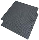 Katara 1672 - Platten Bauplatten 4er Set, 1 x 40cm + 3 x 25,5cm, Kompatibel Lego Sluban Papimax Q-Bricks, Grau Blau Grün